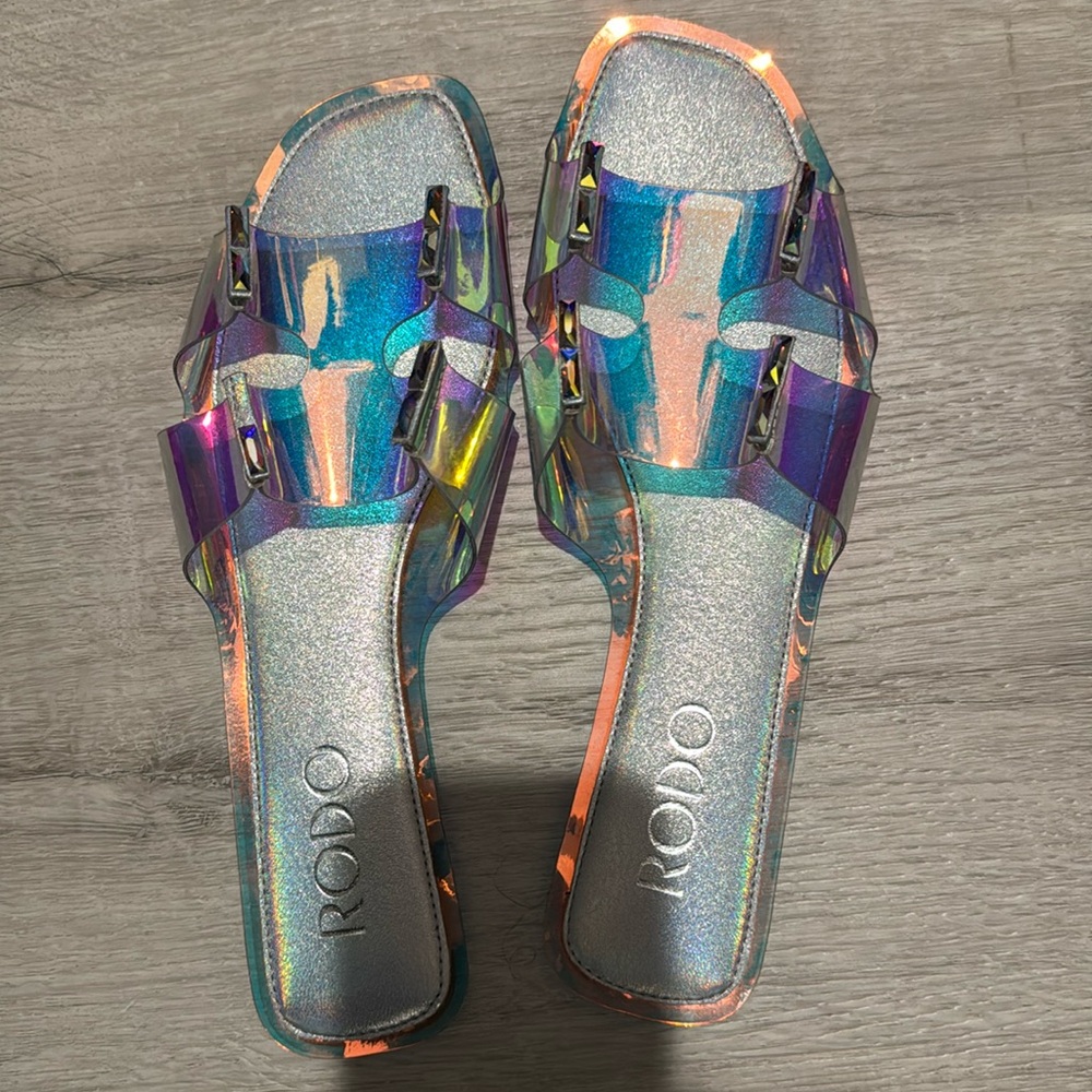 Rodo Translucent flat sandals